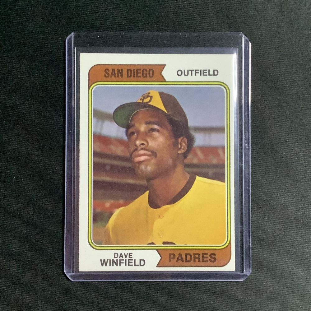 1974 Topps Baseball Dave Winfield #456 RC Rookie Cards / San Diego Padres